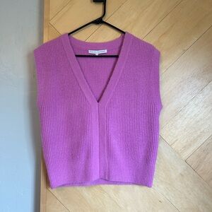 Purple Sleeveless Knit Vest